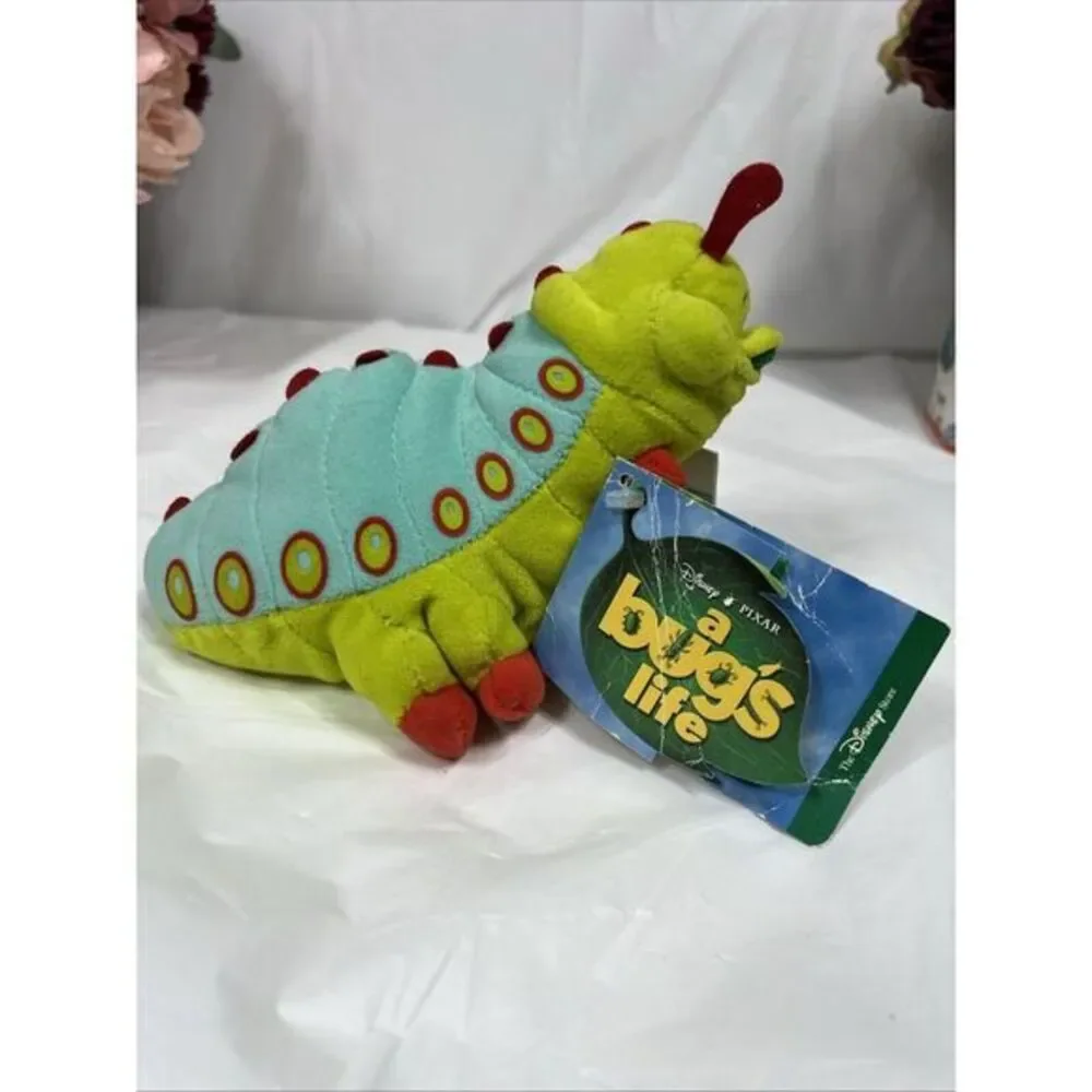 The Disney‎ Store A Bug's Life Heimlich Mini Bean Bag Beanie Plush New